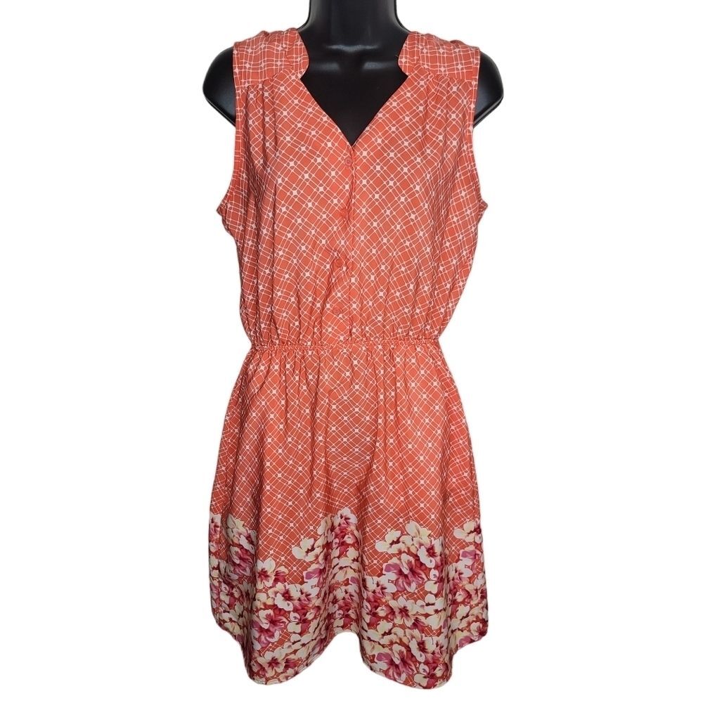 41 Hawthorn Floral Patterned Dress w/Pockets Size Medium